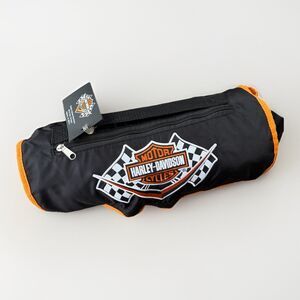 Harley-Davidson Motorcycle Roll Up Blanket Tarp Black 54x53